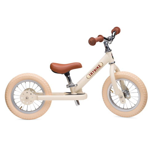 Trybike - Matte 2 In 1 Balance Trike - Vintage Cream