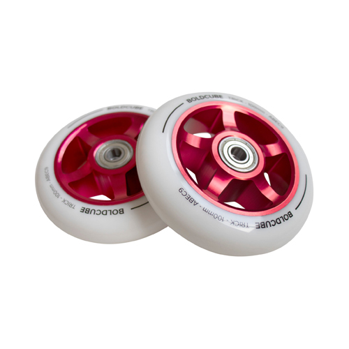 Alloy Wheels: Star: Red / White